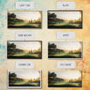 Golf Course Sunset Canvas Print Panoramic Landscape Art Rustic Decor Above Bed Artwork Gift Idea Extra Wide Horizontal Wall Art