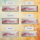 Pink Musical Notes Canvas Print, Rustic Abstract Artwork for Living Room, Nostalgic Art Nouveau Style, Horizontal Wall Art Decor