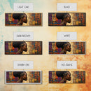 Framed Canvas Print Vibrant African Art Golden Tones Minimalist Decor Rustic Wall Art Original Painting Unique Gift Idea