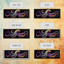 Vibrant Octopus Art Canvas Print Coastal Decor Nautical Wall Art Gift Idea Underwater Ocean Life Abstract Extra Wide Horizontal