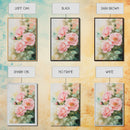 Soft and romantic watercolor roses, framed canvas print, rose painting, botanical prints, perfect floral wall art for bedroom or living room