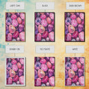 Gemstone Painting Canvas Print Vibrant Abstract Art Geometric Wall Art Pink Orange Wall Art Living Room Decor Modern Aesthetic