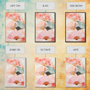 Japanese Fan Art Canvas Print Cherry Blossom Painting Chinoiserie Wall Art Boho Decor Vertical Wall Art Gift Idea Original