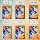 Bold Abstract Organic Shapes Canvas Print, Contemporary Chinoiserie Wall Art, Vibrant Boho and Minimalist Design for Modern Spaces