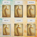 Radiant Golden Goddess Canvas Print, Stunning Angel Art Prints in Moody Style, Perfect Above Bed or as Warm Bedroom Wall Art