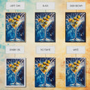 Splashing Olive Martini Canvas Print with Vibrant Cocktail Art, Perfect Bar Decor and Kitchen Wall Art Statement Piece