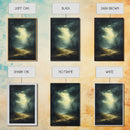 Forest at Dusk Framed Canvas Print with Moody Dark Romance Painting, Fall-Inspired Smoky Mountain Art Perfect Above Bed Wall Decor