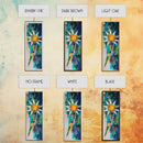 Abstract Star, Agave Painting, Mosaic Wall Art, Sacred Geometry Wall Art, Modern Botanical Prints, Canvas Print, Tall Narrow Art