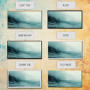 Foggy Beach, coastal decor, nautical painting, moody art, extra wide art, horizontal wall art, Canvas Print, bedroom art