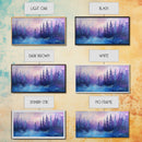Forest at Dusk, Moody Art, Pine Tree Art, Smoky Mountain Art, Framed Canvas Print, Landscape Painting, Extra Wide Art