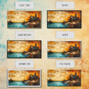 Rustic Barn, sunset painting, farmhouse art, rustic wall art, panoramic painting, framed canvas print, southwest wall art
