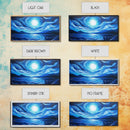 Blue Moon Painting, Moody Art, Nautical Wall Art, Coastal Painting, Framed Canvas Print, Above Couch Art, Extra Wide Art