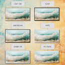 Ocean Wave, Beach Splash, Panoramic Art, Framed Canvas Print, Surf Wall Art, Nautical Decor, Coastal Wall Art, Extra Wide Art