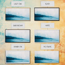 Coastal landscape art, panoramic art, framed canvas print, extra wide art, minimalist art, nautical wall art, seascape painting