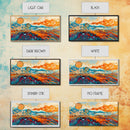 Surreal Abstract Art, phoenix metal art, geometric wall art, moody art, panoramic art, extra wide art, Framed Canvas Print