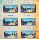 Rocky Seascape Panorama, framed canvas print, extra wide art, seascape painting, above couch art, nautical painting