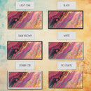 Pink Abstract, fluid art, cosmic energy, modern painting, blotter art, moody wall art, extra wide art, Framed Canvas Print, therapy art