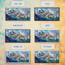 Koi Fish Painting, Framed Canvas Print, fly fishing art, trout art, extra wide painting, colorful fish painting, panoramic art