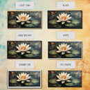 White Lotus, Framed Canvas Print, botanical prints, zen wall art, meditative decor, extra wide painting, spiritual art
