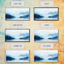 Misty Mountains, Moody Landscape, Lake Tahoe Art, Wabi Sabi Art, Extra Wide Wall Art, Coastal Wall Art, Canvas Print, Bedroom Art