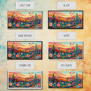 Southwest Desert Art, Boho Art, Wildflower Painting, Pink Orange Wall Art, Colorful Wall Art, Above Bed Wall Art, Canvas Print