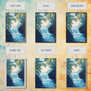 Jungle Waterfall View, tropical landscape painting, botanical prints, blue and green wall art, canvas print, extra wide art