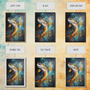 Vibrant Trout Art, Fly Fishing Art, Lake Tahoe Art, Rustic Wall Art, Nature Inspired Decor, Fisherman Gift, Canvas Print