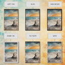 Zen Rock Stack Framed Canvas Print Coastal Wall Art, Beach Sunset Painting, Meditation Room Art, Tranquil Ocean Artwork, Boho Decor