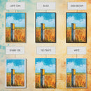 Rural Field Sign Canvas Print Country Landscape Art Farmhouse Wall Decor Rustic Nature Painting Warm Autumn Colors Cozy Home Aesthetic