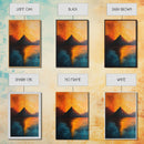 Volcano Eruption Landscape Framed Canvas Print Fiery Nature Wall Art Dramatic Sunset Mountain Scene Living Room Statement Piece