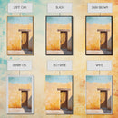 Rustic Adobe Door Framed Canvas Print Southwest Wall Art Desert Home Decor Bohemian Aesthetic Living Room Entryway Accent