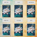 Lotus Flower Canvas Print Zen Wall Art Spiritual Meditation Decor Feminine Botanical Painting Bedroom Bathroom Boho Gift