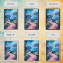 Twilight Coastal Path Canvas Print Impressionist Seascape Wall Art, Romantic Sunset Painting, Beach House Decor, Ocean Artwork