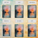 Reflective Fire, Moody Art, Dark Romance Painting, Fire Reflection Painting, Rustic Wall Art, Above Bed Art, Canvas Print