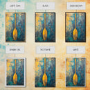 Wooden Paddle, Nautical Wall Art, Rustic Decor, Blue and Green Wall Art, Extra Wide Art, Living Room Art, Framed Canvas Print