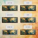 Gold World Map Framed Canvas Print Elegant Travel Wall Art, Luxury Office Decor, Metallic Abstract Map Painting, Modern Home Artwork