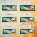 Abstract Water Lily Art, Dreamy Floral Painting, Tranquil Zen Home Decor, Serene Botanical Wall Art, Modern Living Room Artwork
