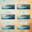 Mystical Tree Art Canvas Print Blue Abstract Nature Wall Decor Dreamy Coastal Artwork Living Room or Bedroom Accent Minimalist Boho