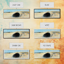 Desert Hole Mystery Framed Canvas Print - Surreal Sand Dune Painting, Minimalist Earthy Wall Art, Unique Living Space