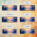 Vibrant Sunset River Framed Canvas Print, Colorful Nature Art, Dreamy Landscape Painting, Living Room Wall Art, Boho Sunset Decor
