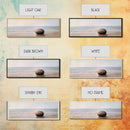 Tranquil Beach Rock Canvas Print Minimalist Wall Art Coastal Zen Painting Neutral Living Room Wall Art Serene Ocean Decor