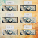 Fluid Abstract Pebbles Framed Canvas Print Modern Wall Art Contemporary Blue Grey Home Decor Minimalist Office Wall Art