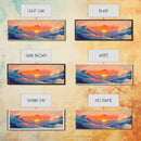Sunset Glow, Scenic Ocean Painting, Warm Beach Art, Coastal Decor, Framed Canvas Print, Living Room Artwork, Ocean Lover Gift