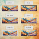 Desert Road, Colorful Mountain Art, Southwestern Landscape Painting, Earthy Boho Decor, Living Room Art, Canyon Print, Canvas Print