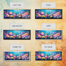 Deep Sea Fantasy Canvas Print, Oceanic Wonderland Wall Art, Marine Life Painting, Dreamy Underwater Aesthetic, Vibrant Colors