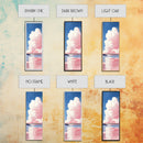 Dreamy Sky, Cotton Candy Clouds, Tranquil Seascape, Framed Canvas Print, Soft Pastel Art, Minimalist Ocean Decor, Bedroom Wall Art