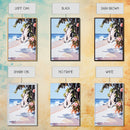 Tropical, Waves, Vibrant, Serenity, Canvas Print, Summer Wall Art, Bright Coastal Decor, Beach House Artwork, Nature-Inspired Living Room Art
