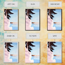 Forest Edge, Serene, Minimalist Landscape, Scandinavian Art, Nature Lover Gift, Tranquil Lake Scene, Pastel Colors, Canvas Print