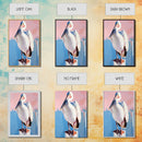 White Pelican, Coastal, Bird Art, Pastel, Beach House, Nature, Wildlife, Serenity, Aesthetic, Light Blue, Living Room, Canvas Print