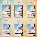 Stairway To Sky, Abstract Architecture, Minimalist Art, Modern Wall Decor, Soft Pastel Tones, Framed Canvas Print, Bedroom